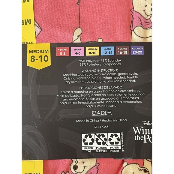 Winnie the Pooh womens M Super Soft Comfort Short Sleeve & Pant Pajama Set NEW - Picture 5 of 5